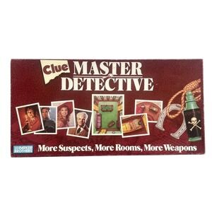 Clue Master Detective Board Game by Parker Brothers Vintage 1988 Complete